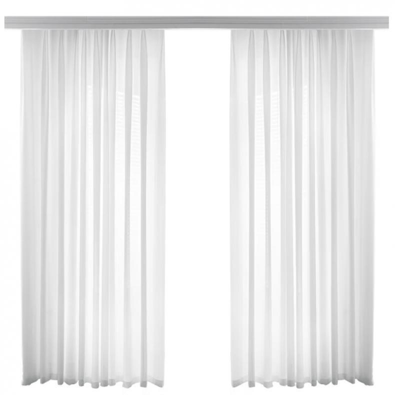 奥赛孚 KZ13940-1 涤纶纱窗帘 100*100cm （单位：米） 霜白色