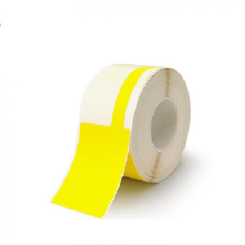 彩标 YL253840 标签胶贴 200片/卷 （单位：卷）  黄色
