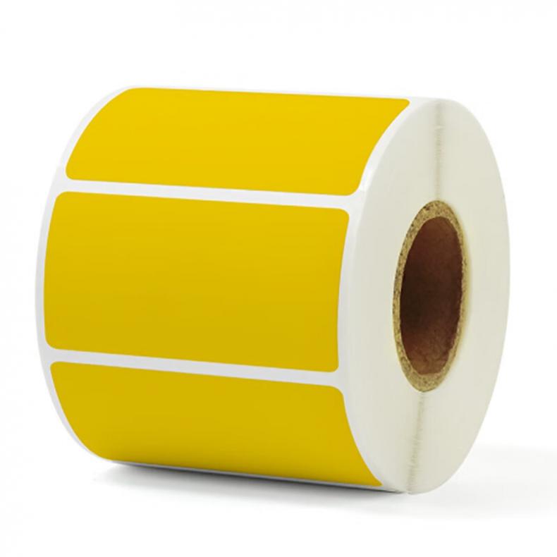 彩标 CTK5020 标签胶贴 50mm*20mm 500片/卷 （单位：卷）  黄色