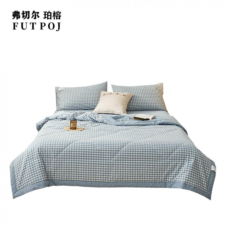 弗切尔珀榕 FCW0220466 日式格子系列色织抗菌夏被 200*230cm （单位：条） 夕拾