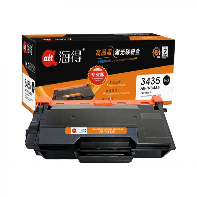 海得（ait） AIT-TN3435 粉盒专业版 3000页 （单位：支） 适用机型：兄弟5590DN 5595DN 5585D 5580D 8540DN 黑色