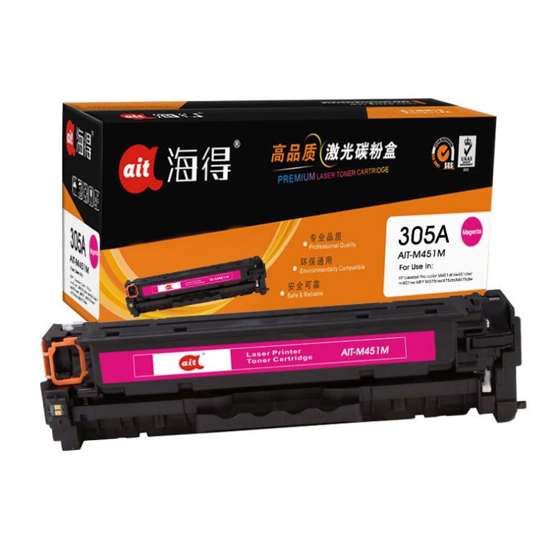 海得（ait） AIT-M451M CE413A硒鼓专业版 2600页 （单位：盒） 适用机型:惠普HP M351a M451dn M451nw M375nw 红色