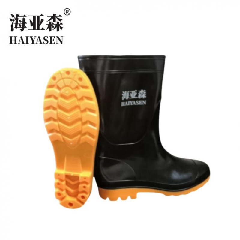 海亚森（HAIYASEN） TK-DZG02 加棉中筒雨鞋 均码 （单位：双）  黑色