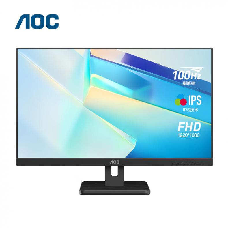 AOC 24E3H2 电脑显示器 23.8英寸 （单位：台）  黑色