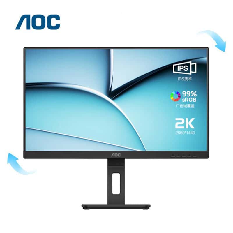 AOC Q27P3U 2K电脑显示器 27英寸 （单位：台） 黑色