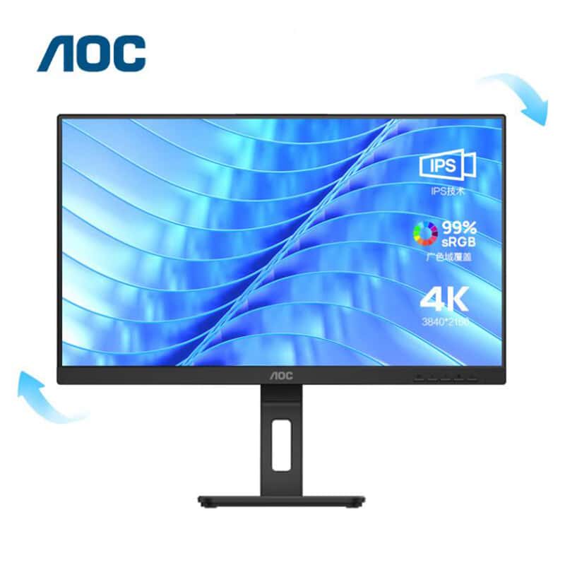 AOC U27P3U 4K电脑显示器 27英寸 （单位：台） 黑色