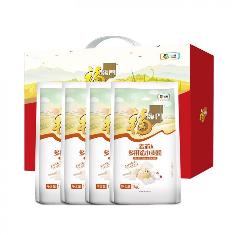 福临门 多用途 小麦粉礼盒 4kg （单位：盒）  