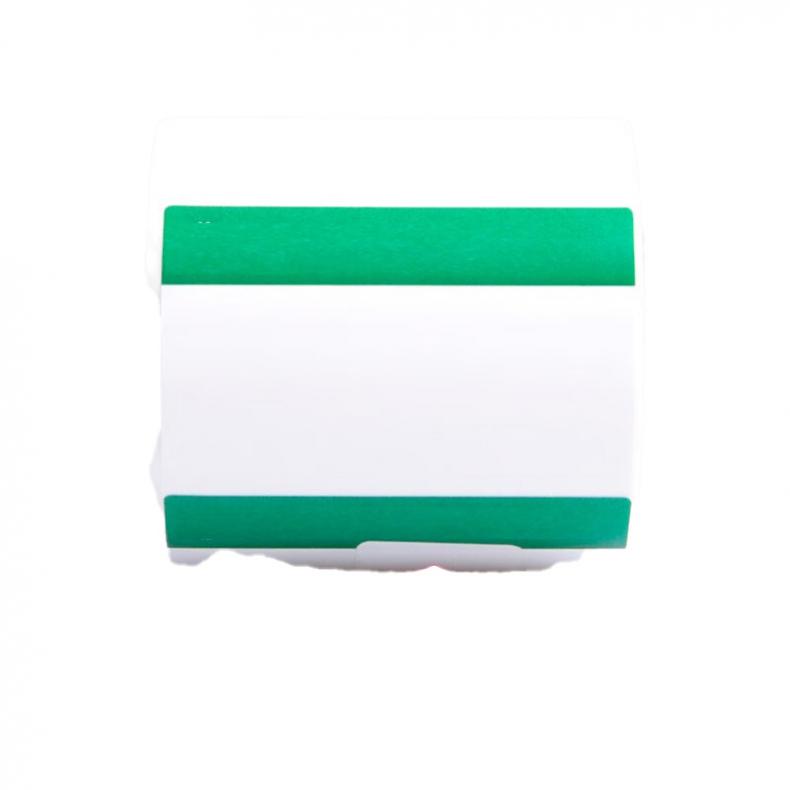 汇旻科（HMK） GE-3050W 标签 30mm*50mm 100张/盒 （单位：盒） 适用GE650标签机 白配绿色