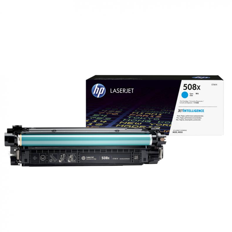 惠普（HP） 508X CF361X 原装大容量硒鼓 9500页 （单位：只） 适用于M552/M553/M577 青色