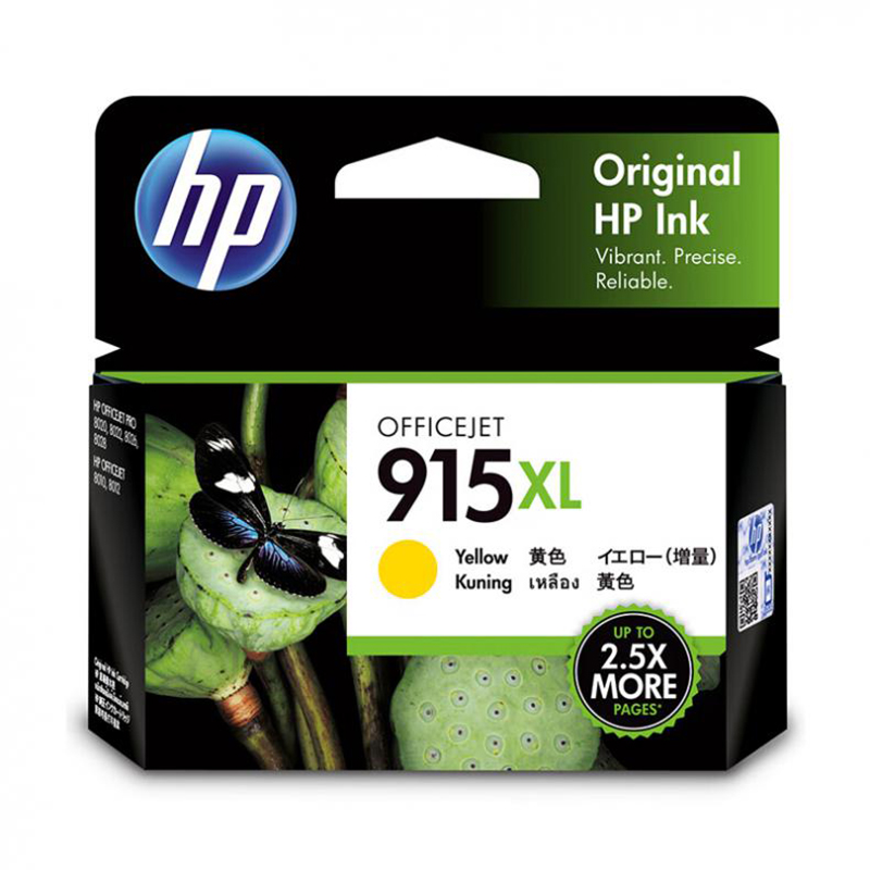  915XL 3YM21AA 原装墨盒 825页 （单位：支） 适用8018/8022 黄色