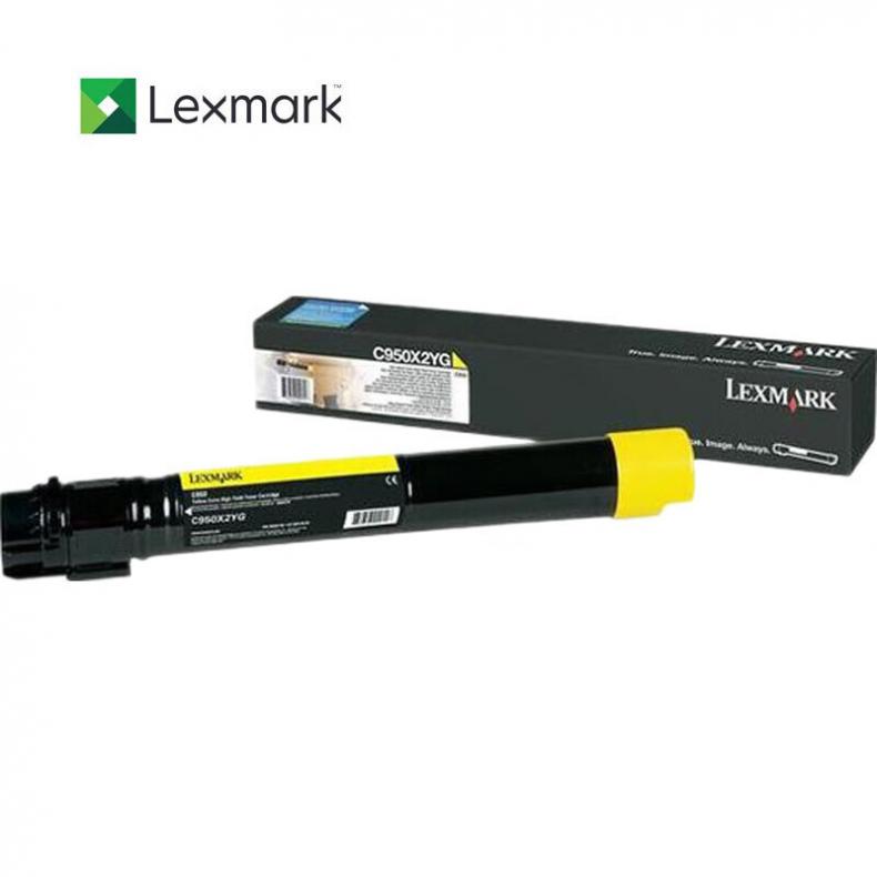  C950X2YG 高容量碳粉盒 22000页 （单位：支） 适用C950de机型 黄色