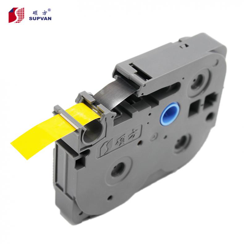  L-631 标签机色带 覆膜12mm宽 （单位：盒）  黄底黑字