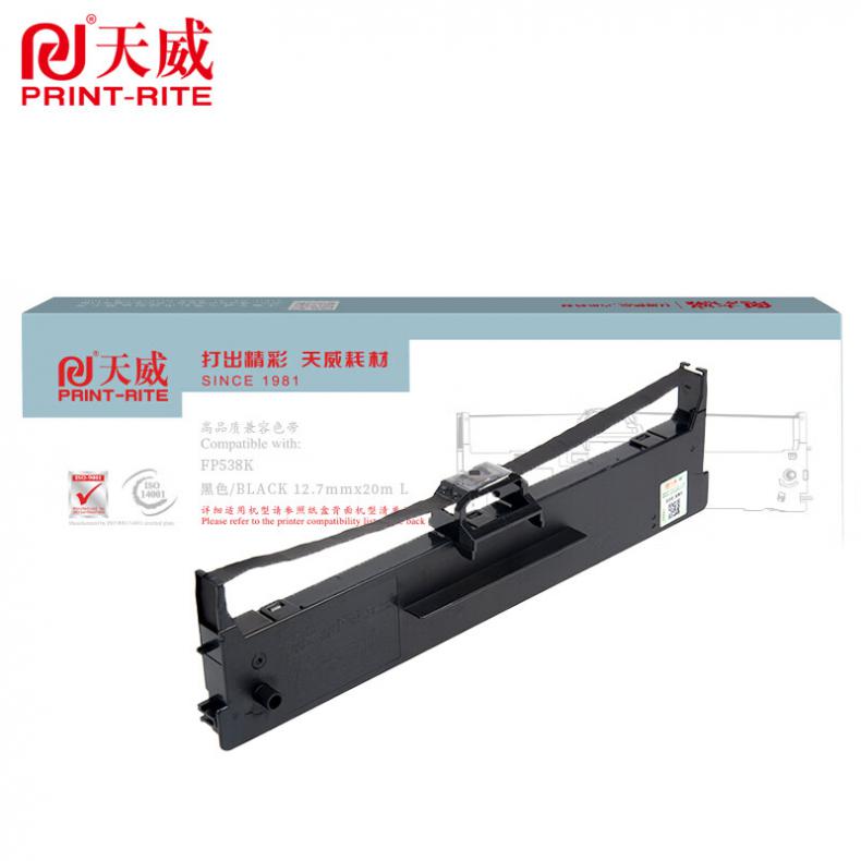 天威（PrintRite） JMR130 色带架 含芯 12.7mm*20m 左扭架 （单位：支） 适用于JOLIMARK-FP538K 黑色