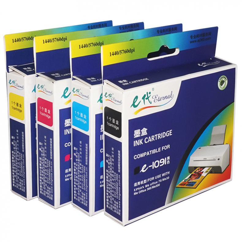  T1091 墨盒 四色套装 （单位：套） 适用爱普生 ME30 300 70 360 510 520 1100 600F 650FN 