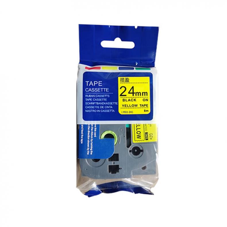 揽盈 LYD3-241 标签机色带 24mm*8m （单位：盒） 适用PT-D200;PT-2030;PT-P700;PT-9700;PT-3600 黑色