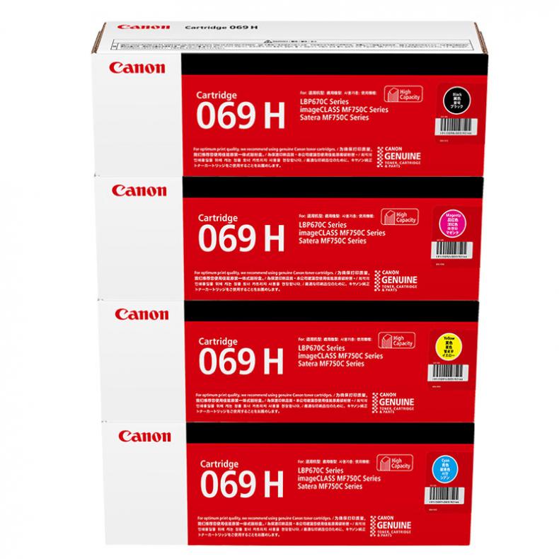  CRG069 H 硒鼓套装 约24100页 （单位：组） 适用MF756Cx/MF752Cdw/LBP674Cx/LBP673Cdw/LBP673Cdn 四色