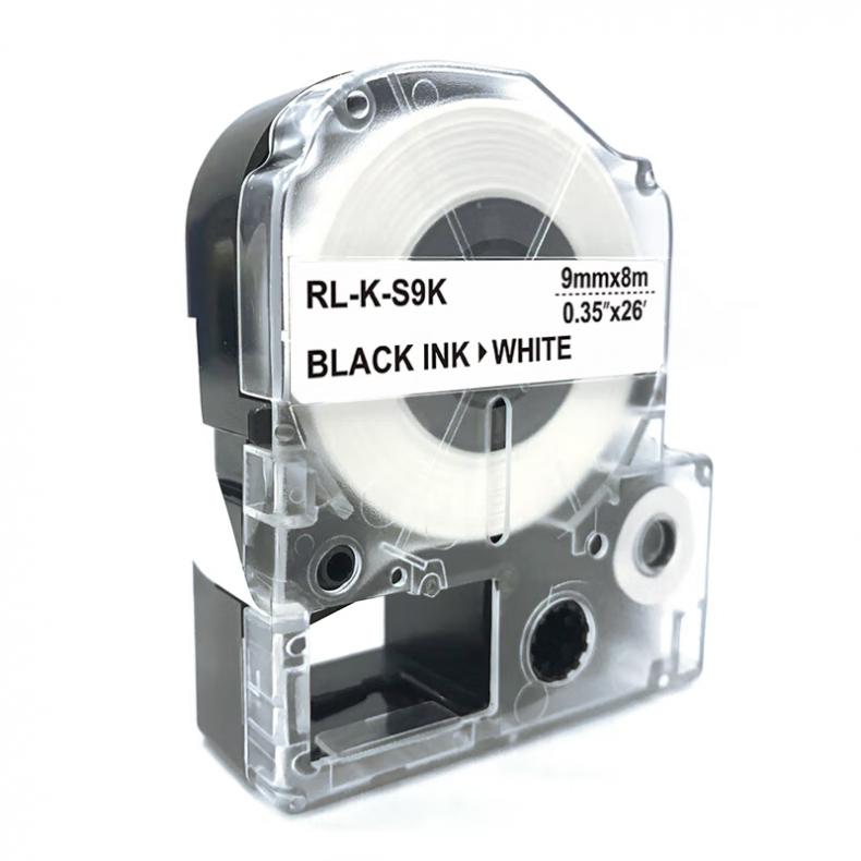  SS9K 标签色带 9mm*8m （单位：个） 适用机型:SR230C/230CH/530C/550C 白底黑字