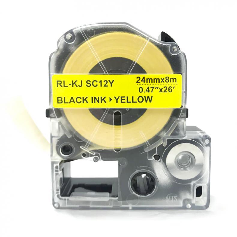  SC24Y 标签色带 24mm*8m （单位：个） 适用机型SR230C/230CH/530C/550C 黄底黑字