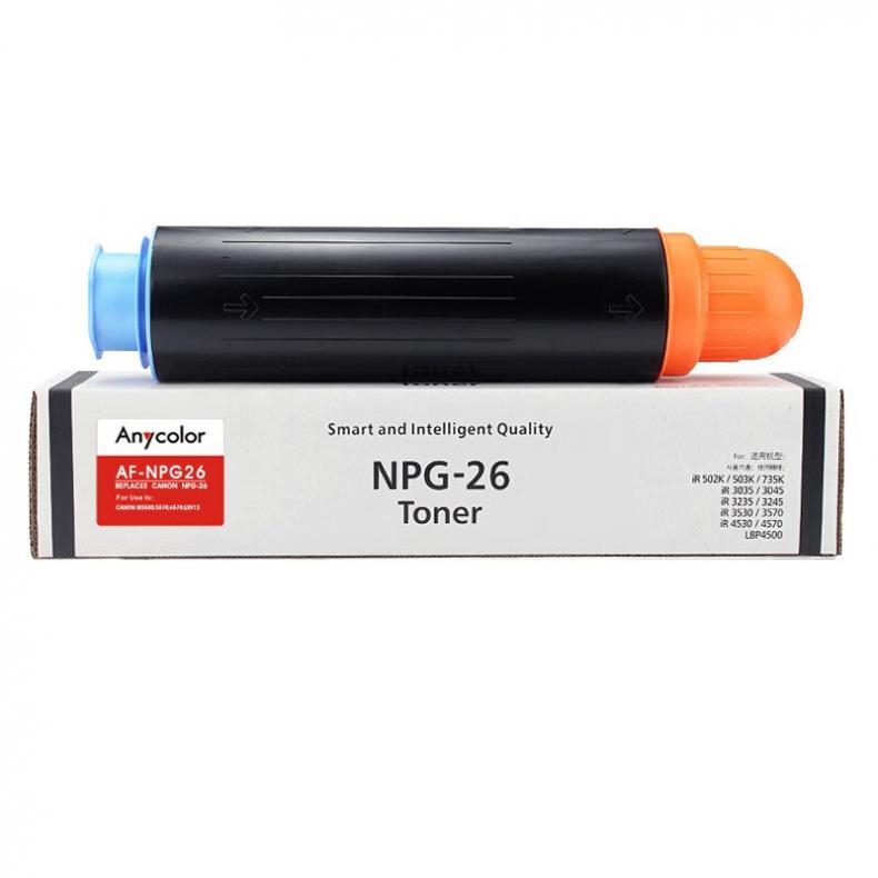 欣彩（Anycolor） AF-NPG26 粉盒 24000页 （单位：支） 适用佳能IR3530 3570 4570 EXV12 黑色