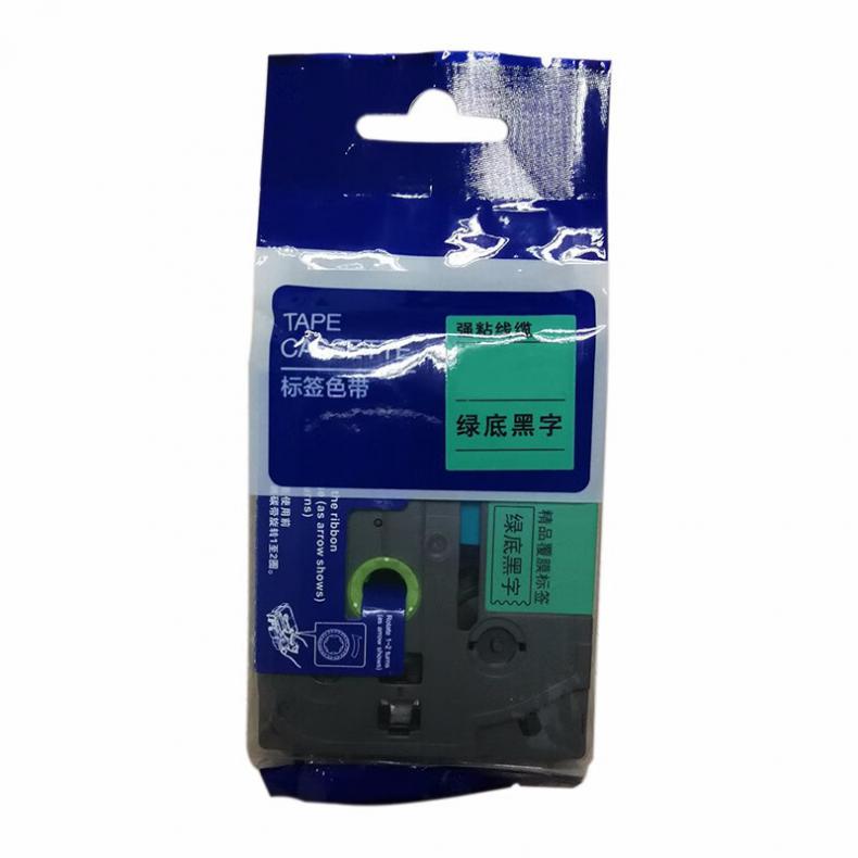  TZ-711 色带 6mm*8m （单位：盒） 绿底黑字 绿色