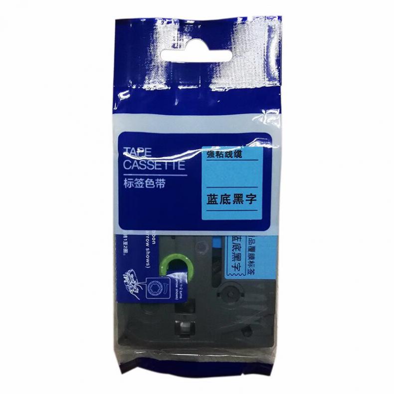 鑫诚达 TZ-521 色带 9mm*8m （单位：盒） 蓝底黑字 蓝色