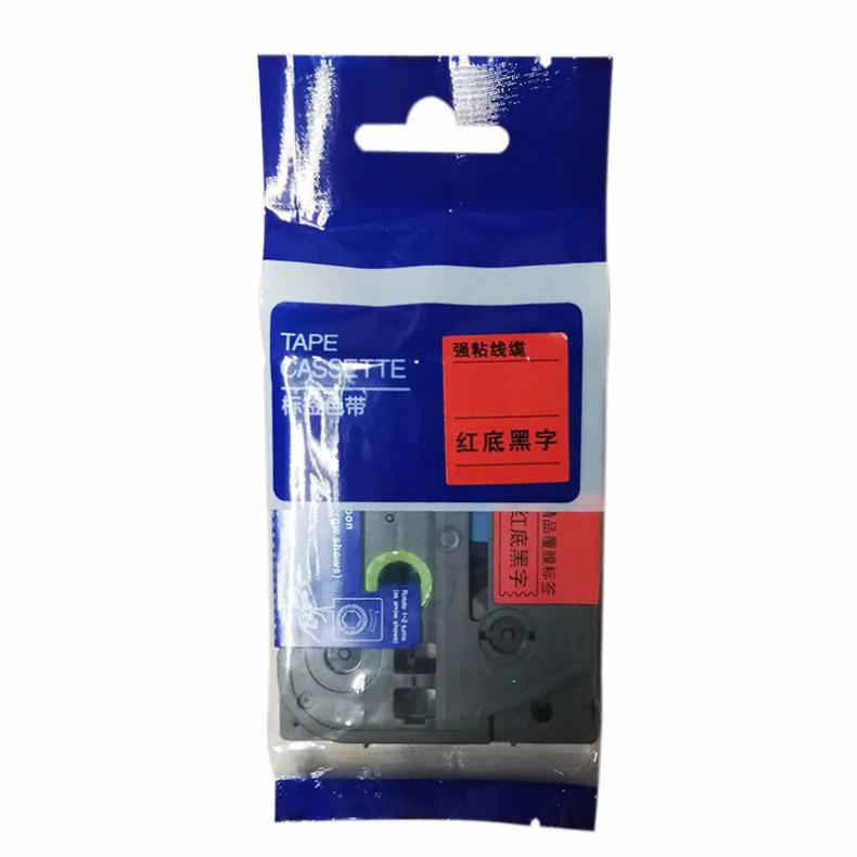 鑫诚达 TZ-431 色带 12mm*8m （单位：盒） 红底黑字 红色