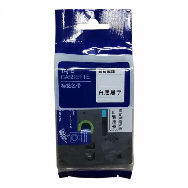 鑫诚达 TZ-261 色带 36mm*8m （单位：盒） 白底黑字 白色