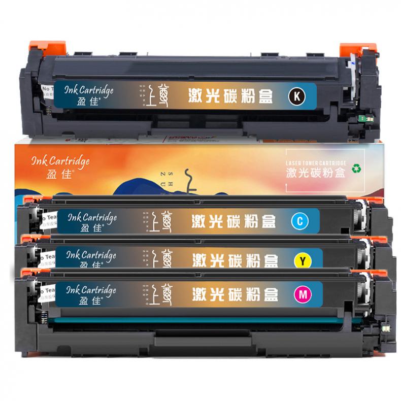 盈佳(Ink Cartridge) CF500A 上尊系列 硒鼓四色套装 1400页 （单位：套） 适用惠普M254dw 彩色