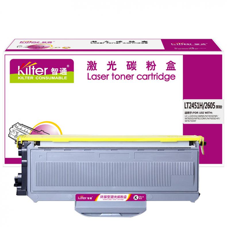  ZT-LT2451H/2605-F 粉盒 标准版 2600页 （单位：支） 适用于Lenovo 2451 2605D 2655DN 7605D 7615DNA 7455DNF 7655DHF 7675DXF 黑色