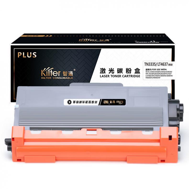 智通（ZT） TN3335/4637 粉盒 PLUS系列 3000页 （单位：支） 适用兄弟HL-5440D 黑色
