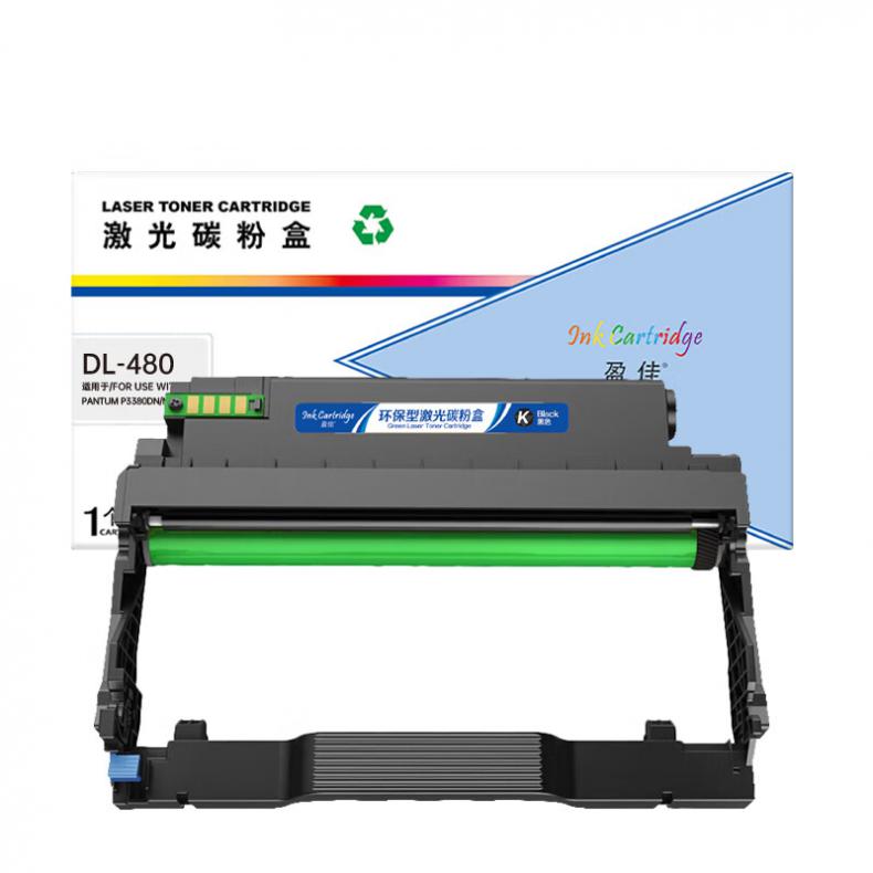 盈佳（Ink Cartridge） DL-480 硒鼓商专版 带芯片 12000页 （单位：支） 适用于奔图PANTUM P3380DN/M7180DN 黑色