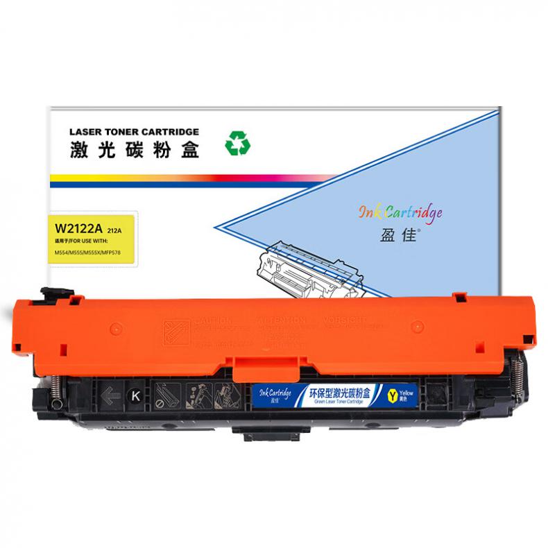 盈佳（Ink Cartridge） W2122A 212A 一体式硒鼓商专版 带芯片 4500页 （单位：支） 适用于惠普HP M554/M555/M555X/MFP578 黄色