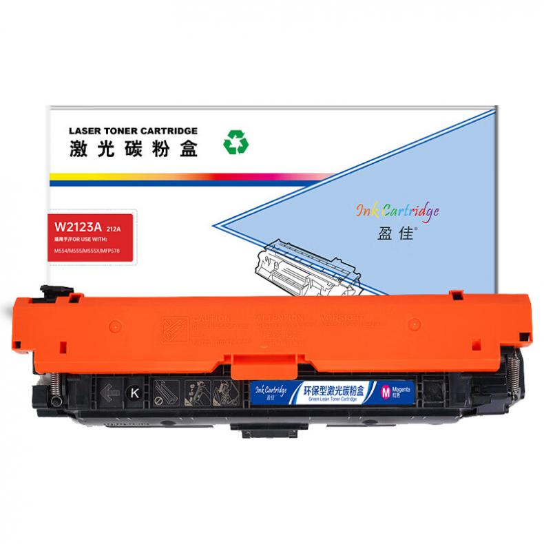 盈佳（Ink Cartridge） W2123A 212A 一体式硒鼓商专版 带芯片 4500页 （单位：支） 适用于惠普HP M554/M555/M555X/MFP578 红色
