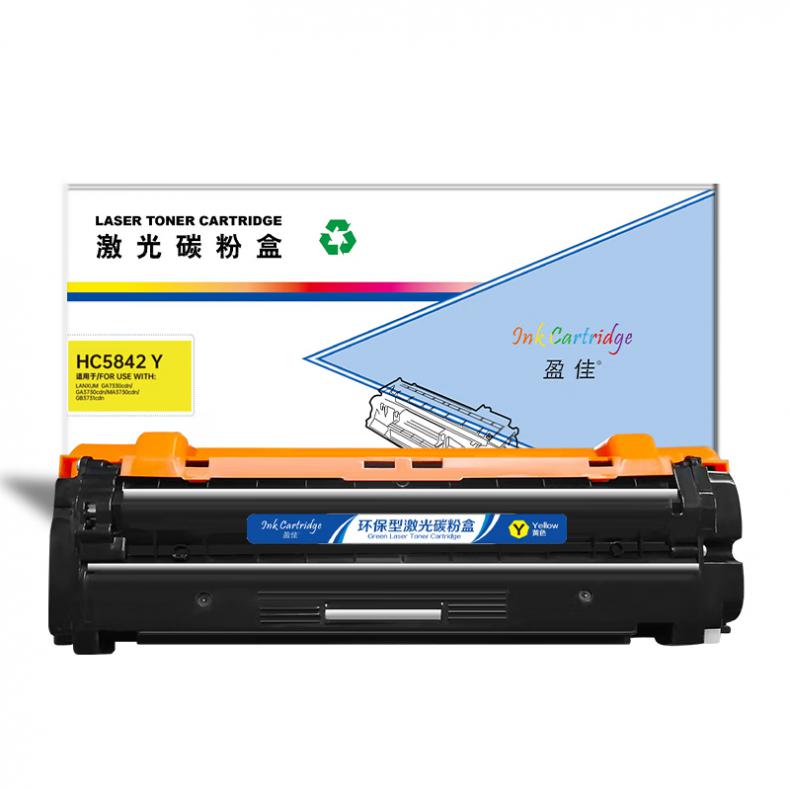 盈佳（Ink Cartridge） HC5842 Y 硒鼓 商专版 带芯片 5000页 （单位：支） 适用于立思辰LANXUM GA7330cdn/GA3730cdn/MA3730cdn/GB3731cdn 黄色