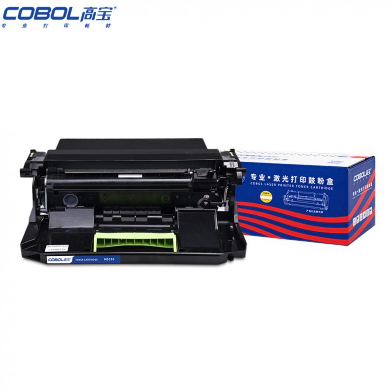 高宝（COBOL） MS310 墨粉盒 带芯片 5000页 （单位：支） 适用利盟LEMARK MS310 312 410 415 510 610新老包装交替发货 黑色