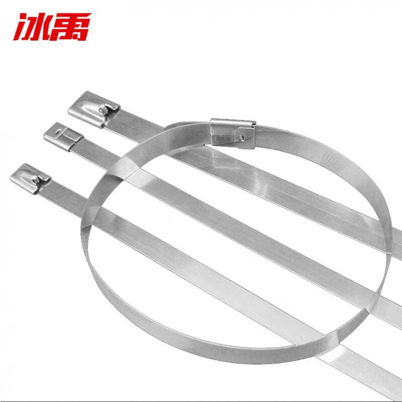 冰禹（ICEY） 自锁式 304不锈钢扎带 12*500mm 10条/包 （单位：包）  