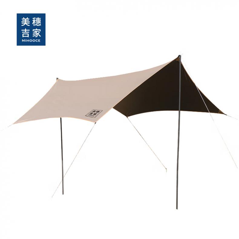 美穗吉家(mihooce) MIHH-2408053 黑胶防晒天幕 6角 （单位：个）  卡其