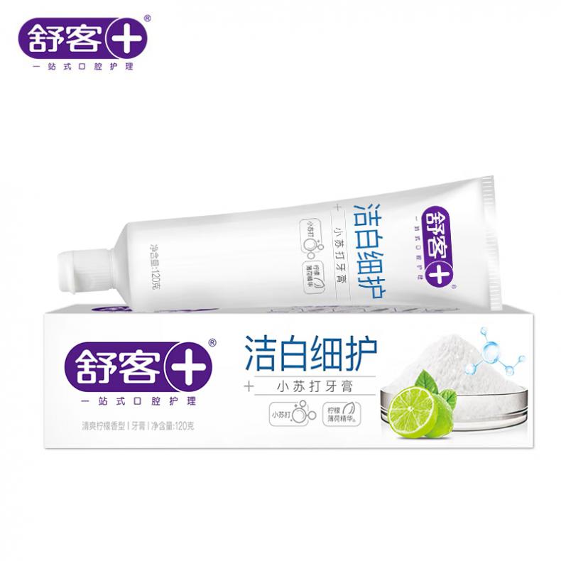 舒克 洁白细护 小苏打牙膏 120g （单位：支）