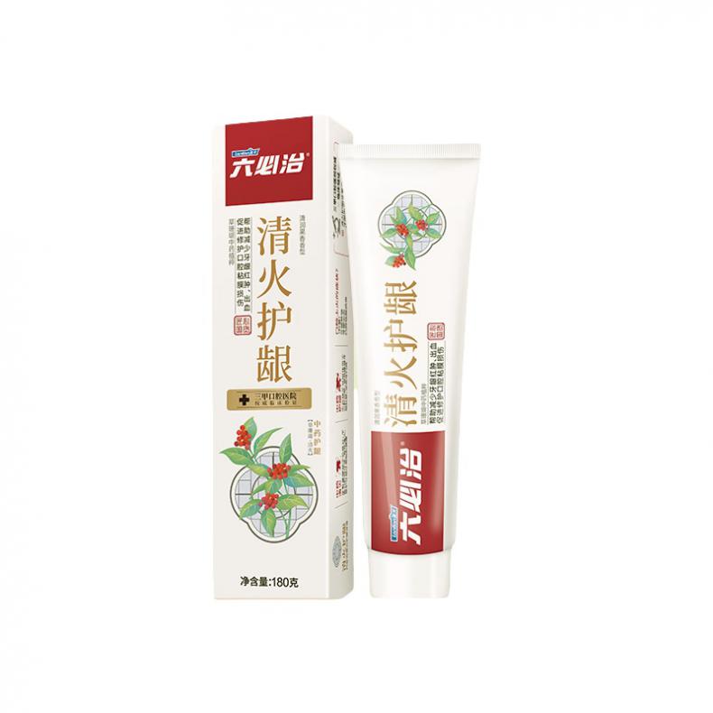 六必治 清润果香 清火护龈牙膏 180g （单位：支） 新老包装随机 