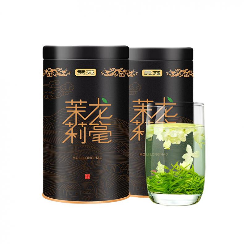 贡苑 茉莉龙毫 花茶 65g/罐 2罐/组 （单位：组）  