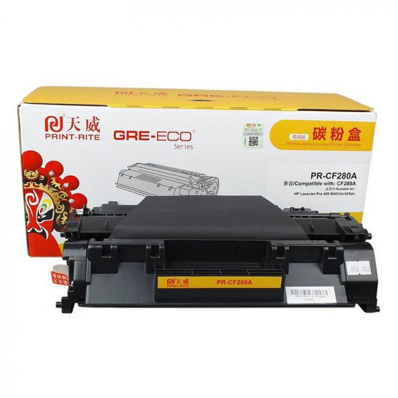 天威（PrintRite） 05A/CE505A/80A/CF280A/CRG-319 带芯片硒鼓 2700页 （单位：支） 适用于HP-M401 黑色