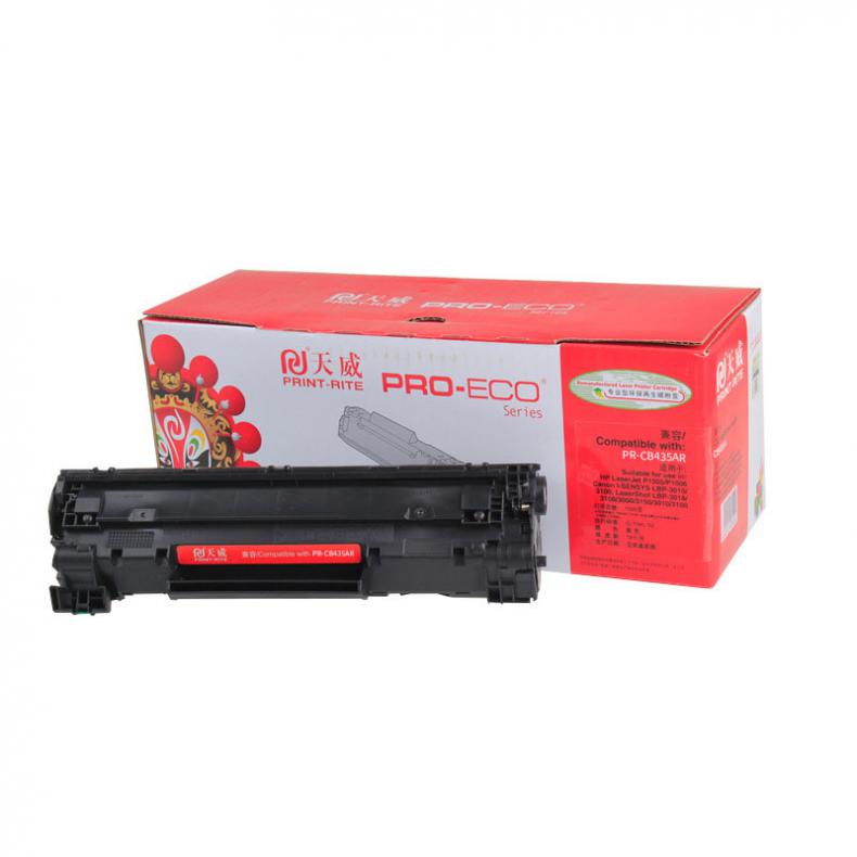 天威（PrintRite） PR-CB435AR 硒鼓 专业装 1500页 （单位：支） 适用HP P1003等 黑色