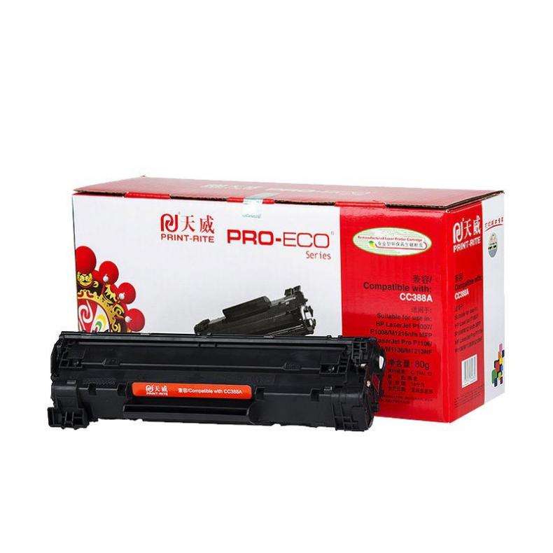 天威（PrintRite） CC388A 硒鼓 高清版 1500页 （单位：支） 黑色
