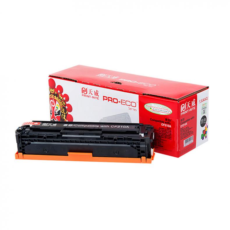 天威（PrintRite） CF210A 硒鼓带芯片 单支装 （单位：支） 适用惠普HP-CP1215 1515 黑色