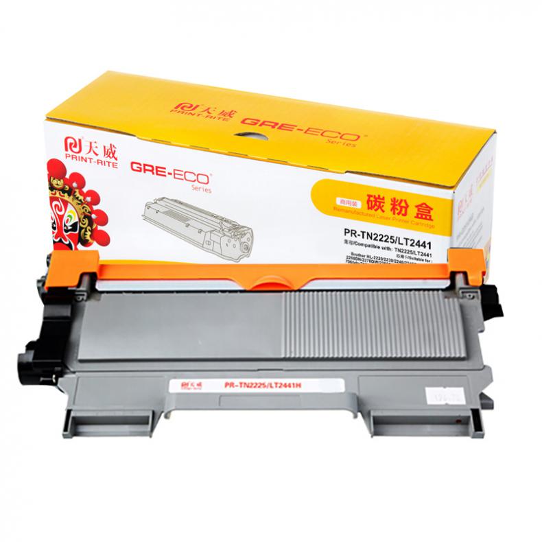 天威（PrintRite） TN2225 硒鼓 专业装 2600页 （单位：支） 适用兄弟2240 2250DN 7470D 黑色