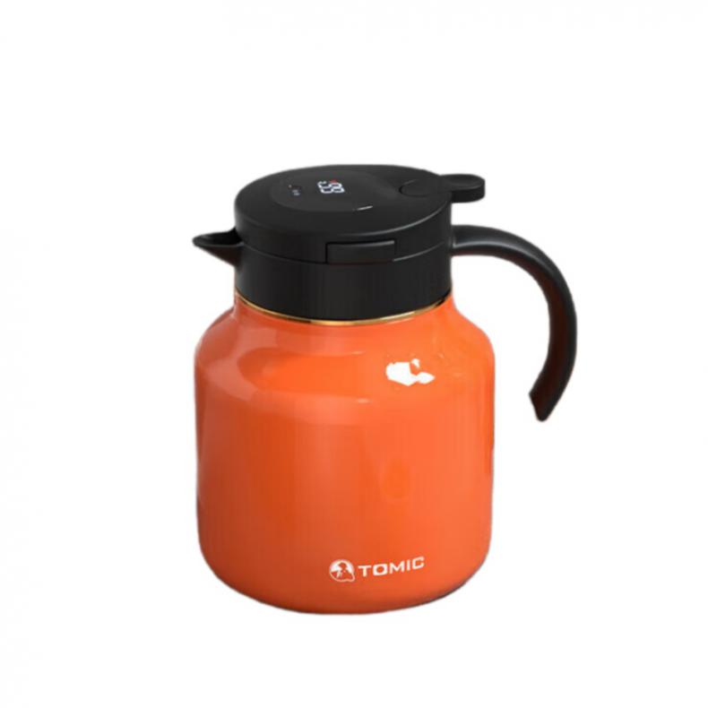 特美刻（TOMIC） TQ89001AF 智能陶瓷内胆焖茶壶 1L （单位：只）  橙色