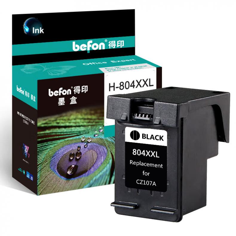 得印（befon） 804XXL T6N10AA 墨盒 大容量 1200页 （单位：盒） 适用惠普 HP ENVY Photo 6220 6222 7120 7820 7822 黑色