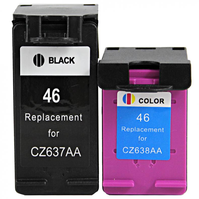 得印（befon） CZ637A 46XL墨盒黑彩套装 黑色600页彩色450页 （单位：盒） 适用惠普HP Deskjet 2020hc 2520hc 2529 4729 黑彩