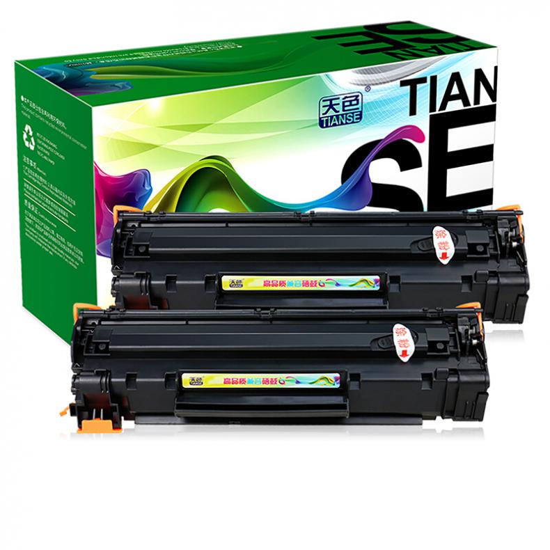 天色（TIANSE） CRG912 硒鼓 1500页/支 2支/组 （单位：组） 适用佳能lbp3018 黑色