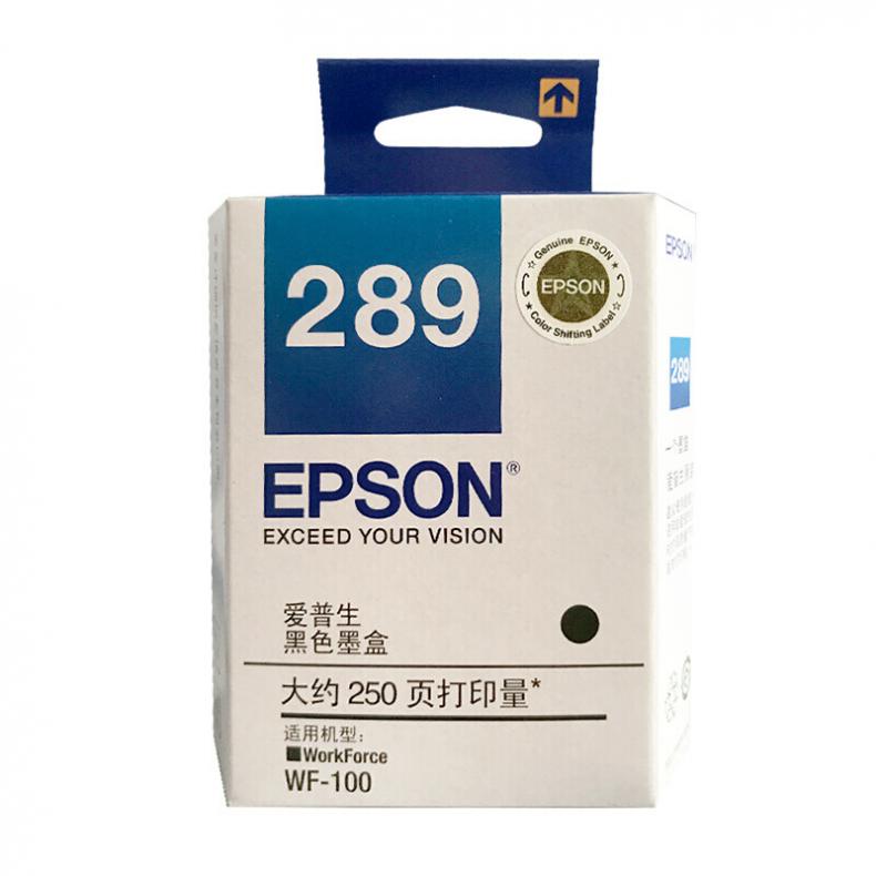  爱普生（EPSON） T289 墨盒 200页 （单位：盒） 适用WF-100/WF-110机型 黑色
